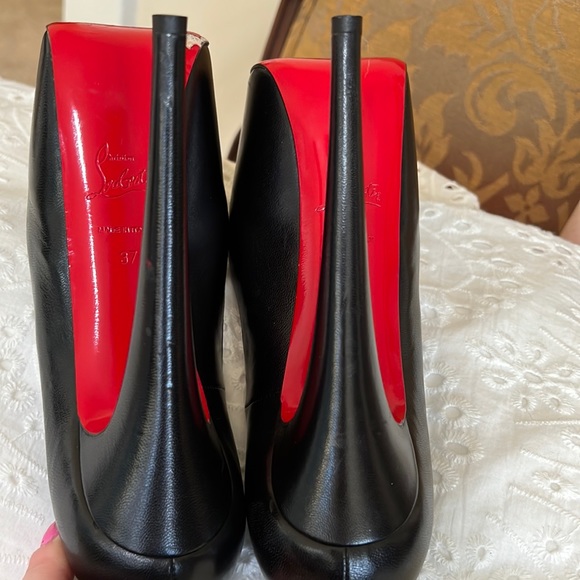 Christian Louboutin Black Daffodile 160mm Kid size 37 - Picture 11 of 16